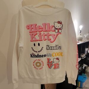 Hello Kitty White Sweatshirt with Pink Accents